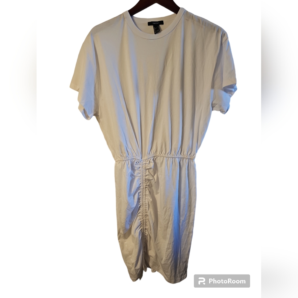 FOREVER 21 T-shirt Dress, White, L